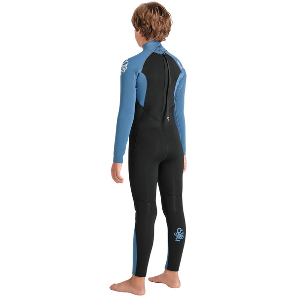 2026 C-Skins Bambino Nuwave Legend 5/4/3mm Back Zip Muta C-NLE54JBZ - Black / Steel Blue / Aqua